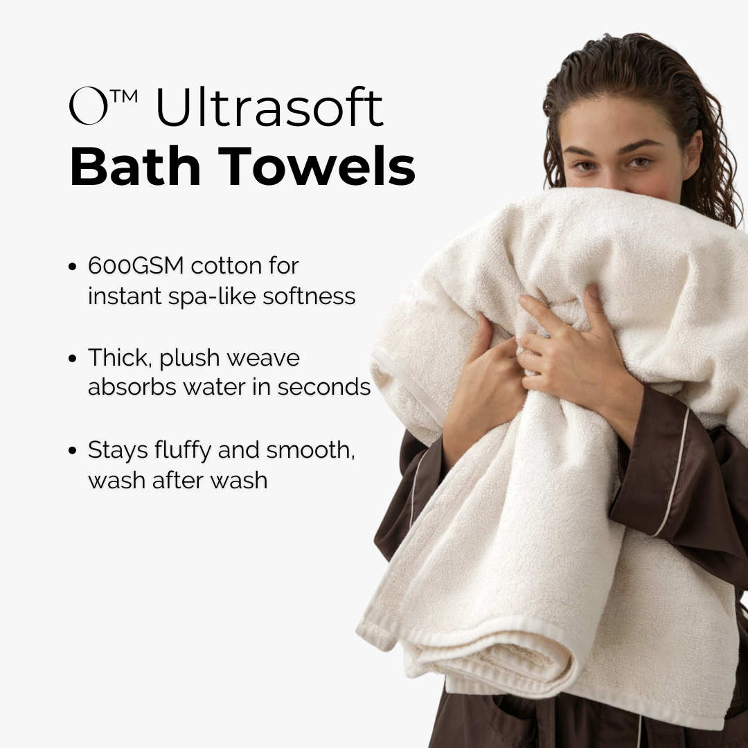 Ultrasoft Egyptian Cotton Bath Towels 2pcs (140x70cm)